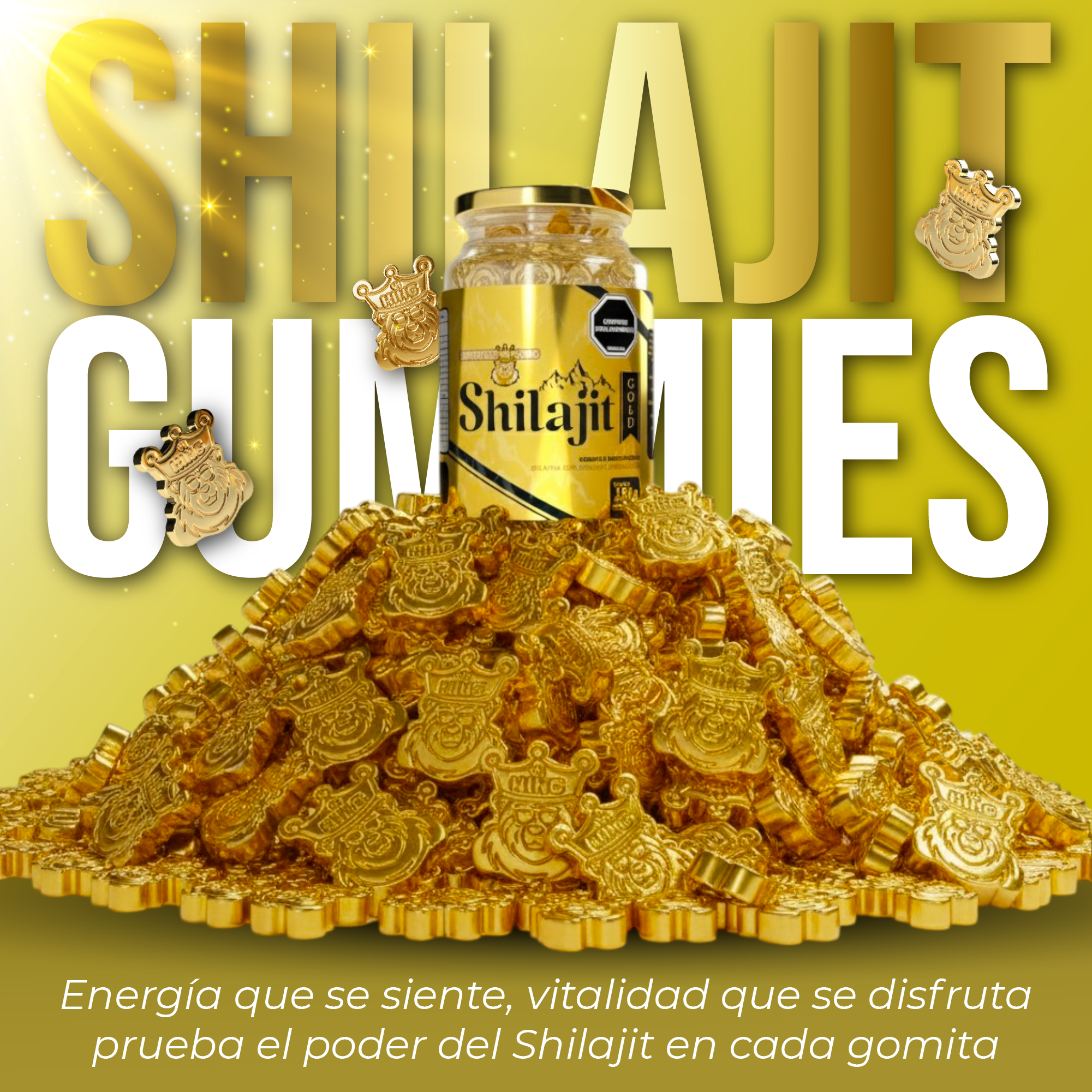 Miniatura 4 de Trio Shilajit Gold Gomas Envase de 60Und